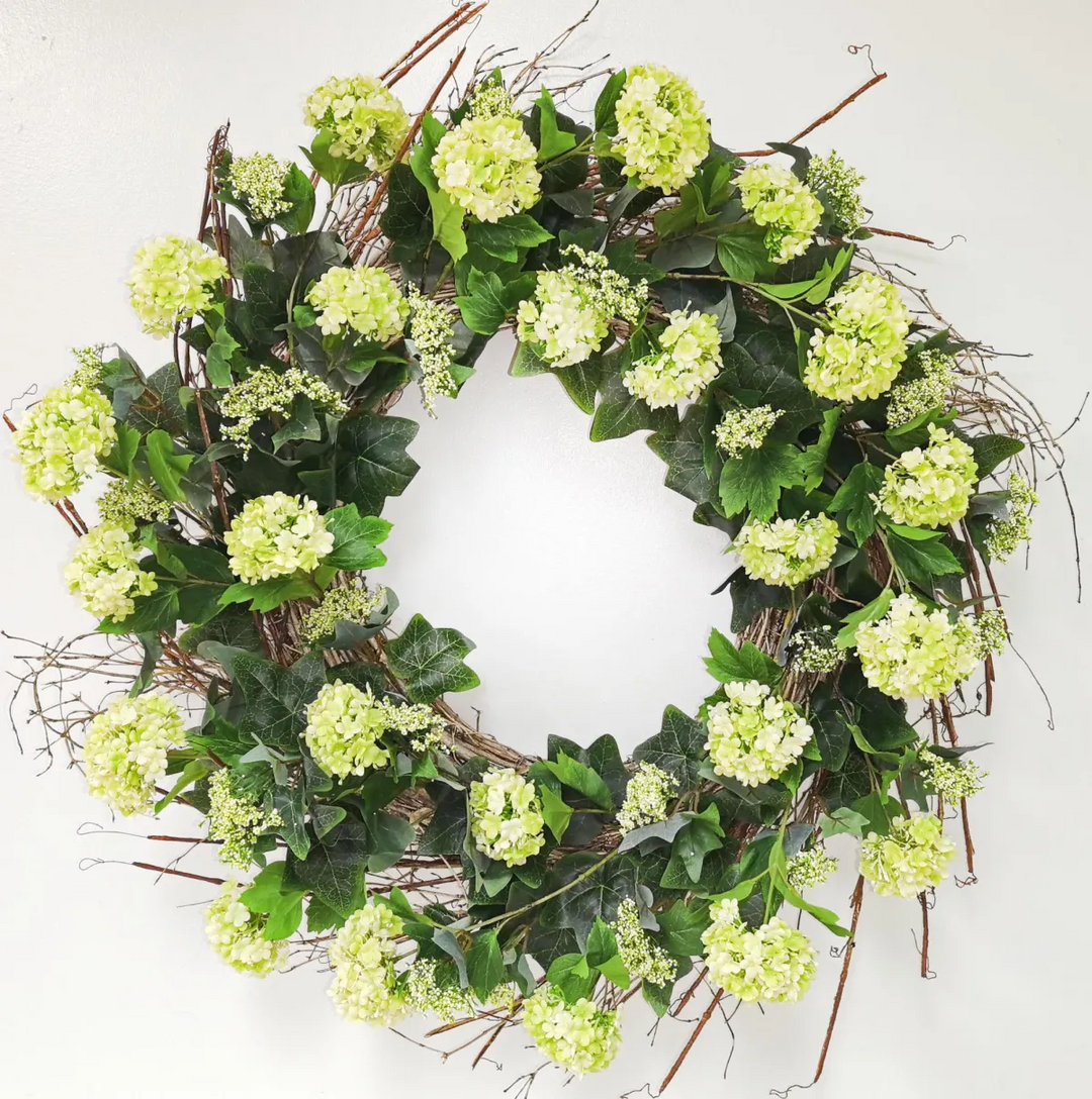 Green Snowball Wreath