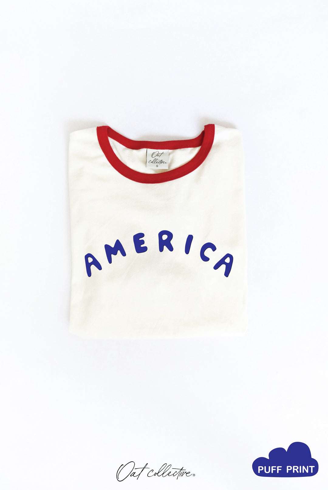 Sammy America Puff Ringer Graphic Top