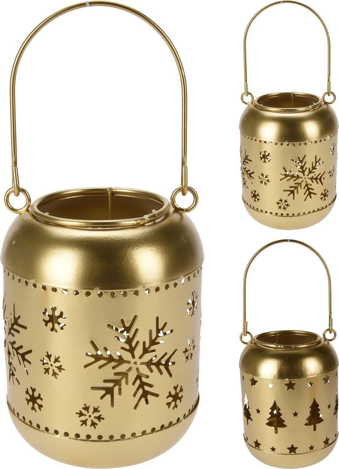 Lantern Gold 12x16cm