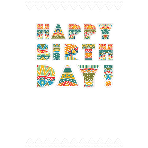 Birthday card with foil embossing patterns featuring 'Happy Birthday to a really great guy!' text.