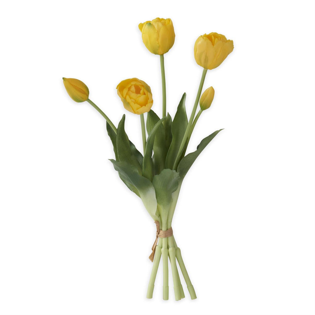 15 Inch Real Touch Tulip Bud & Bloom Bundle UV Protected