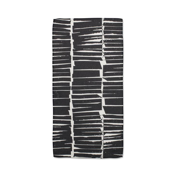 Mini kitchen towel in post-consumer recycled fabric with single-sided print.