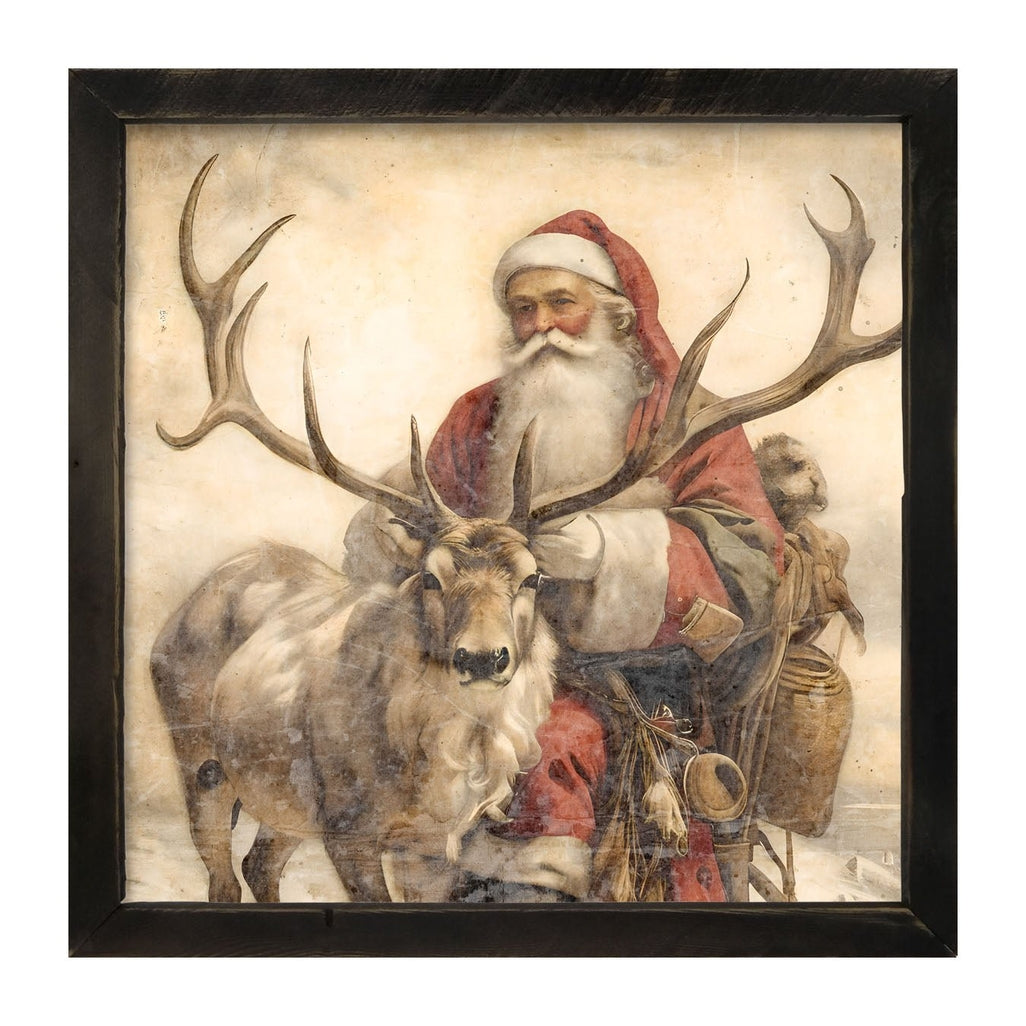 Reindeer with Santa 1
