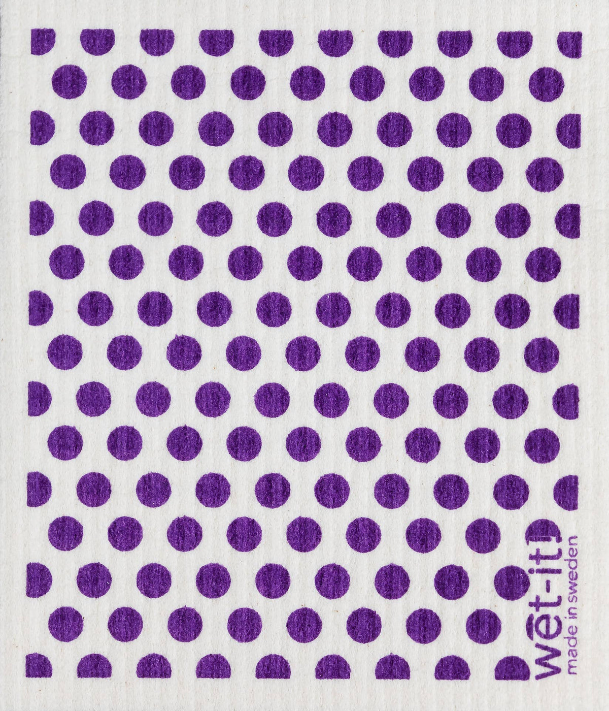 Wet-It! Swedish cloth in natural color with a textured weave pattern designed for cleaning surfaces.