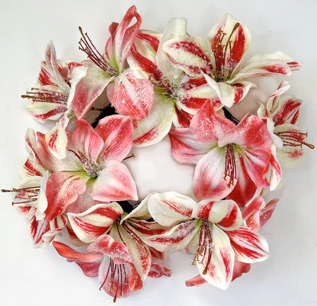 Ice Amaryllis Wreath