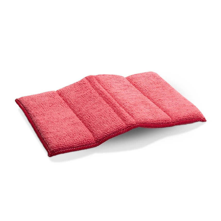 Rectangular all-purpose cleaning pad with microfiber texture in neutral tone.