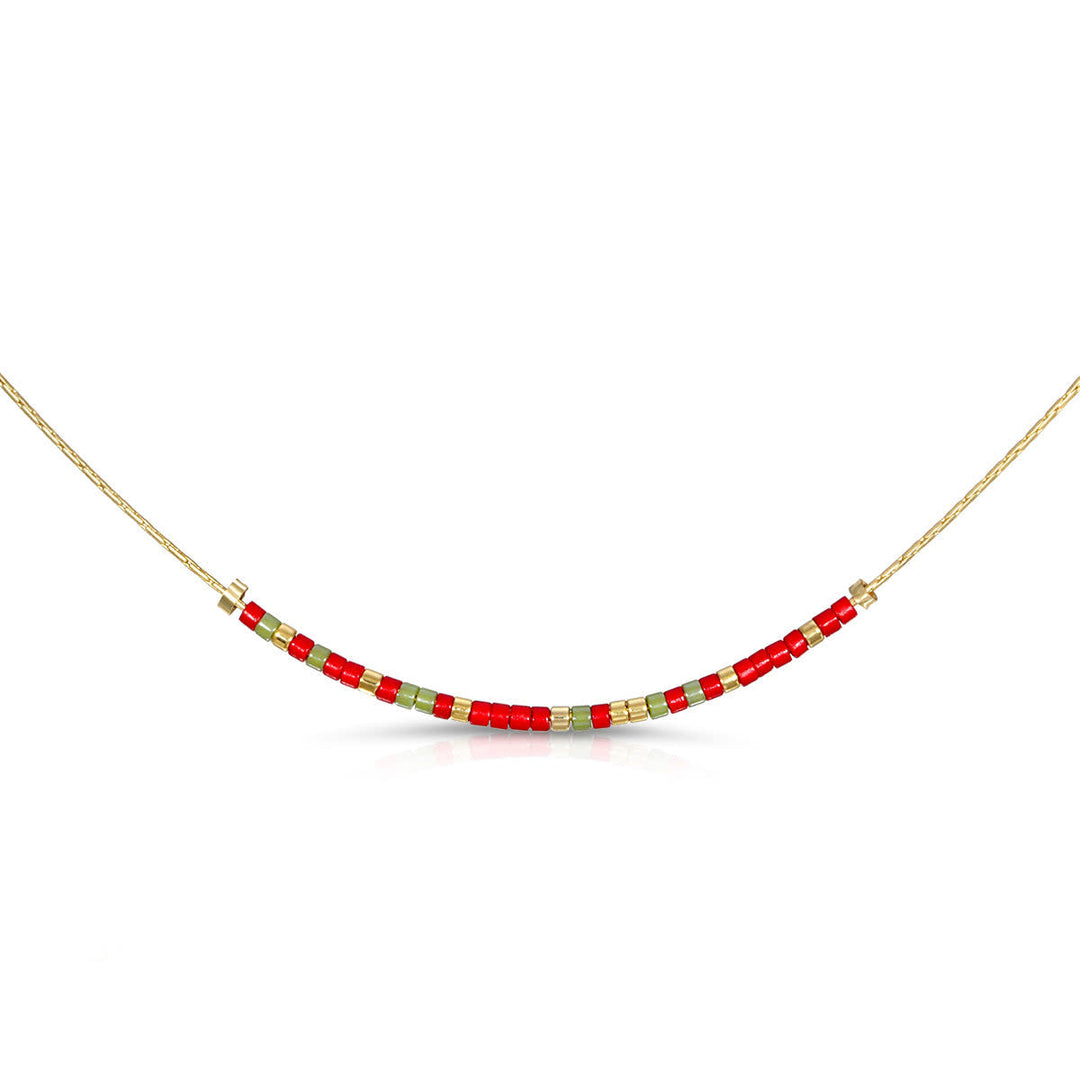 Alpha Chi necklace with a standard length of 16.5 inches.