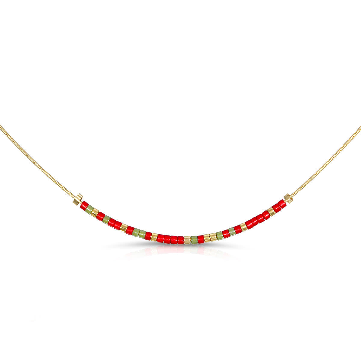 Alpha Chi necklace with a standard length of 16.5 inches.
