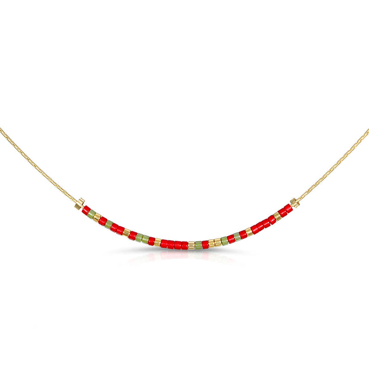 Alpha Chi necklace with a standard length of 16.5 inches.