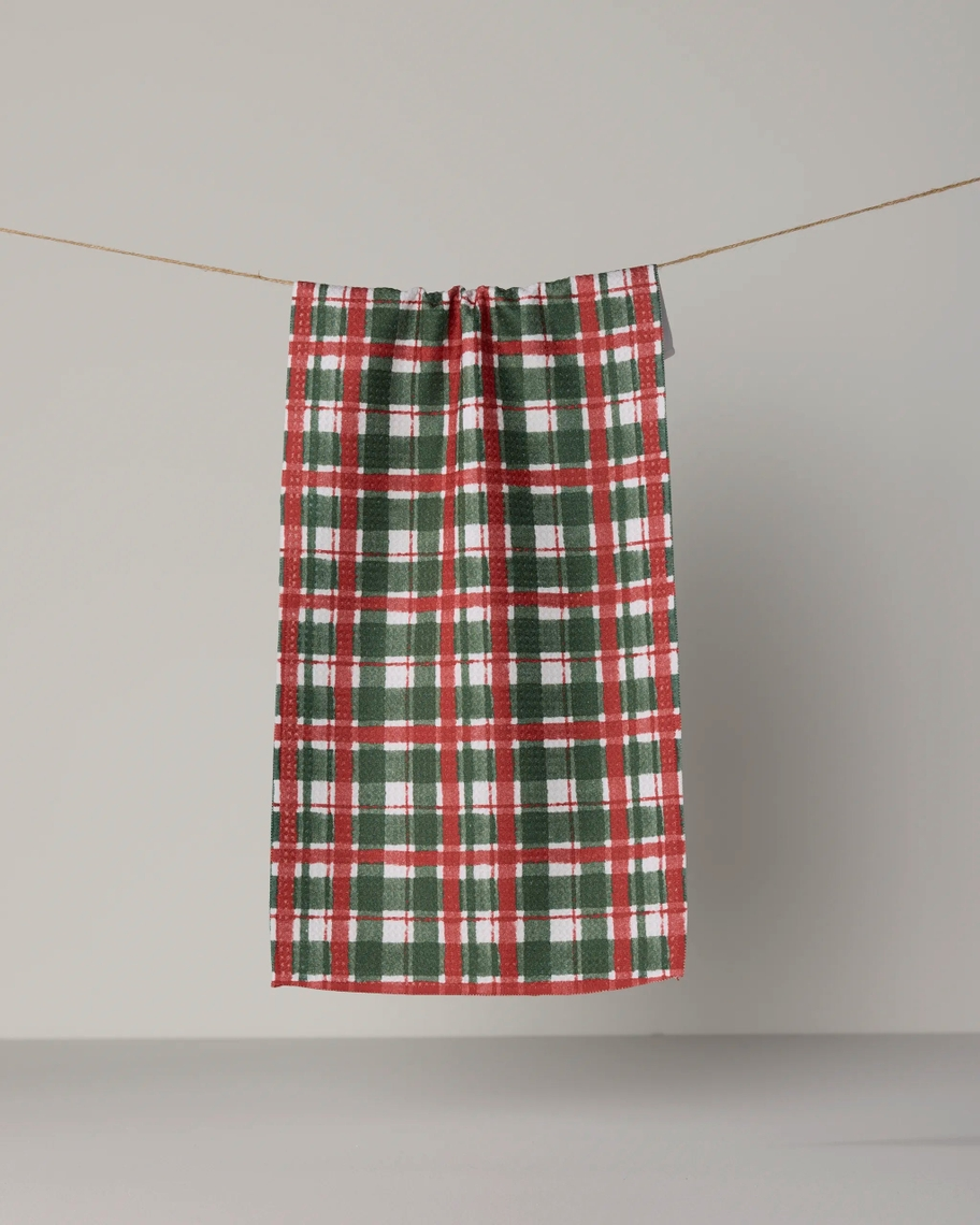 Mini Towels Ribbon Plaid
