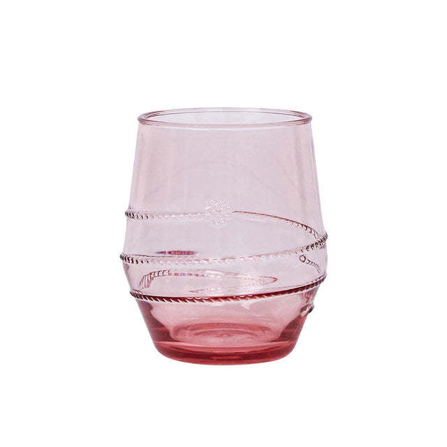 Amalia acrylic small tumbler in coral with a smooth cylindrical shape.