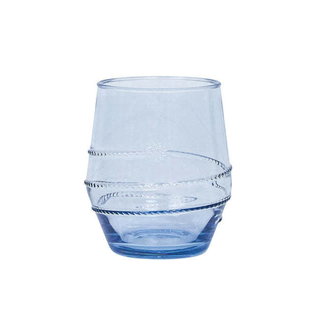 Amalia acrylic tumbler in ocean blue with a smooth cylindrical shape.