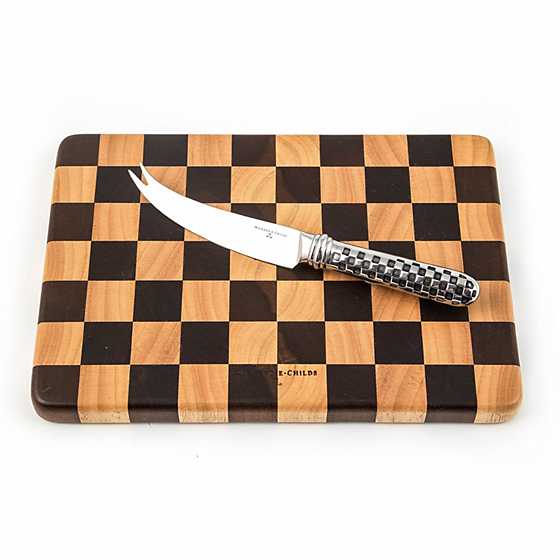 Handmade acacia wood cheese board with stainless steel knife