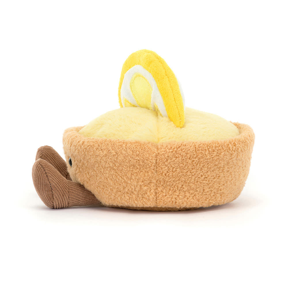 Amuseables Collette tart shaped like a lemon pie with golden crust texture