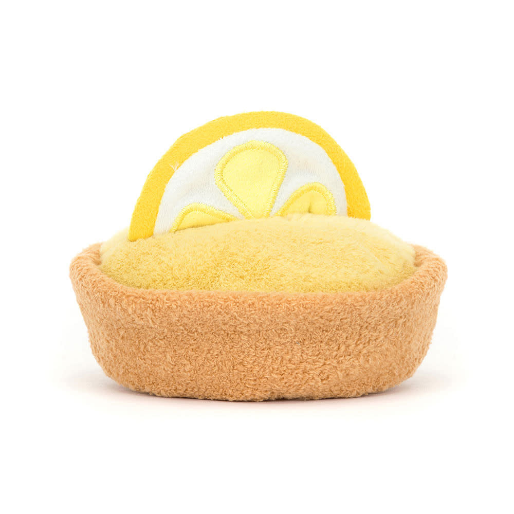 Amuseables Collette tart with golden sugar cookie base filled with soft lemon custard