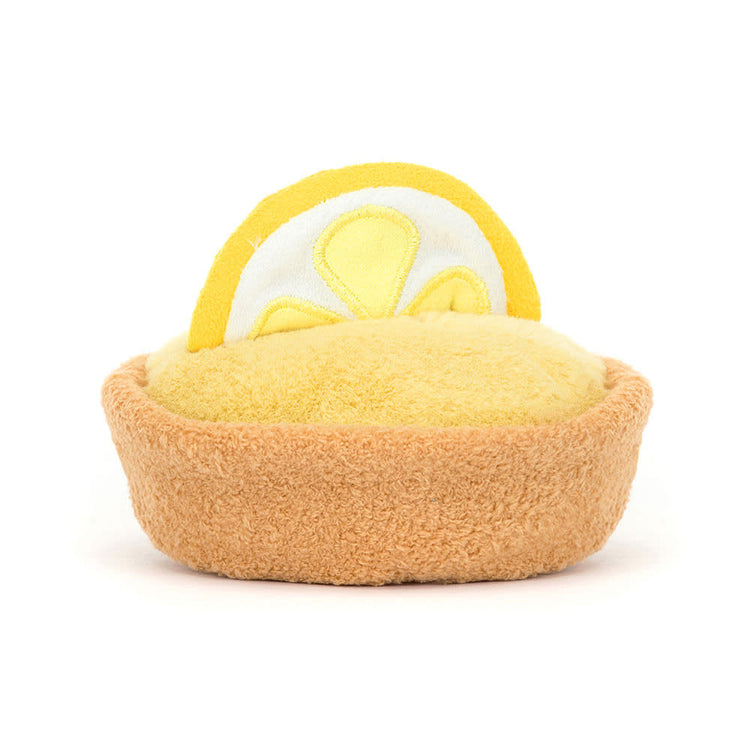 Amuseables Collette tart with golden sugar cookie base filled with soft lemon custard