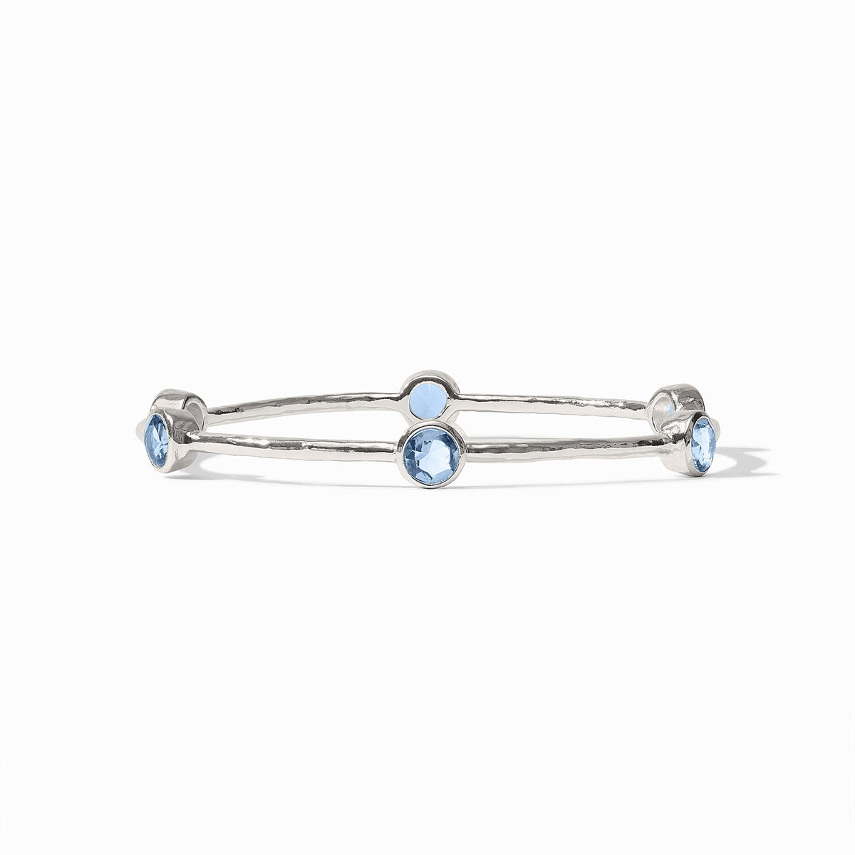 Silver plated Milano bangle with Julie Vos hallmark