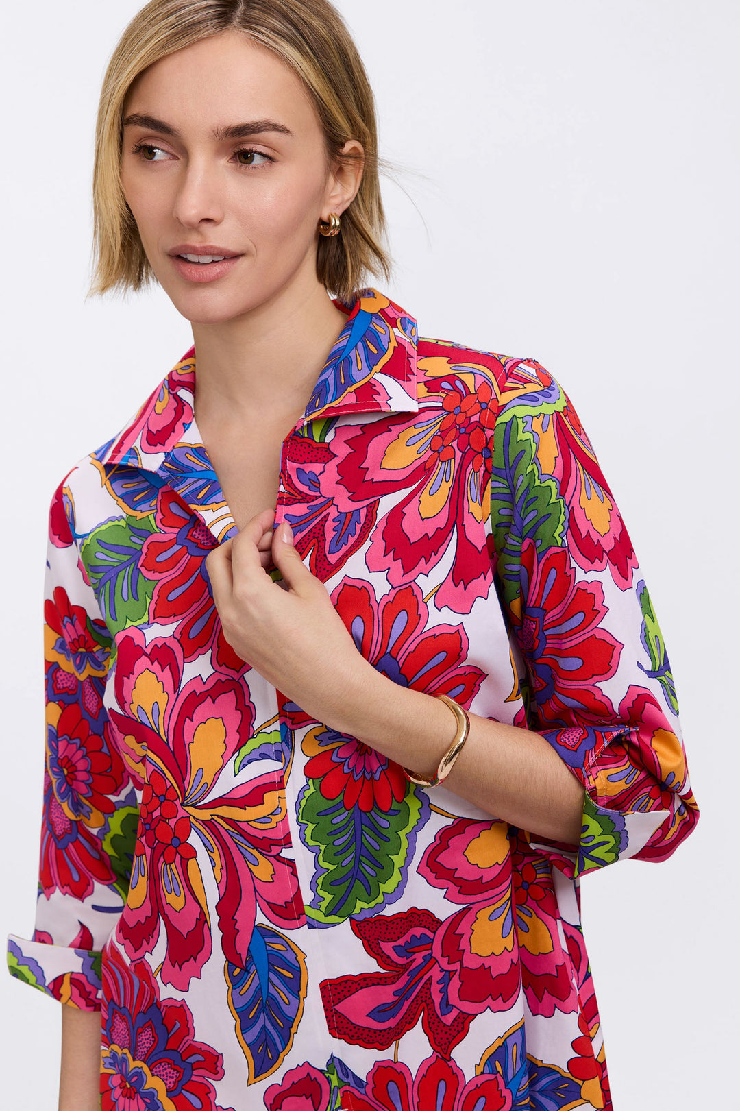 Agnes Paradise Blooms 3/4 Sleeve Shirt