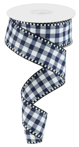 White gingham check fabric roll with a classic small-checkered pattern.