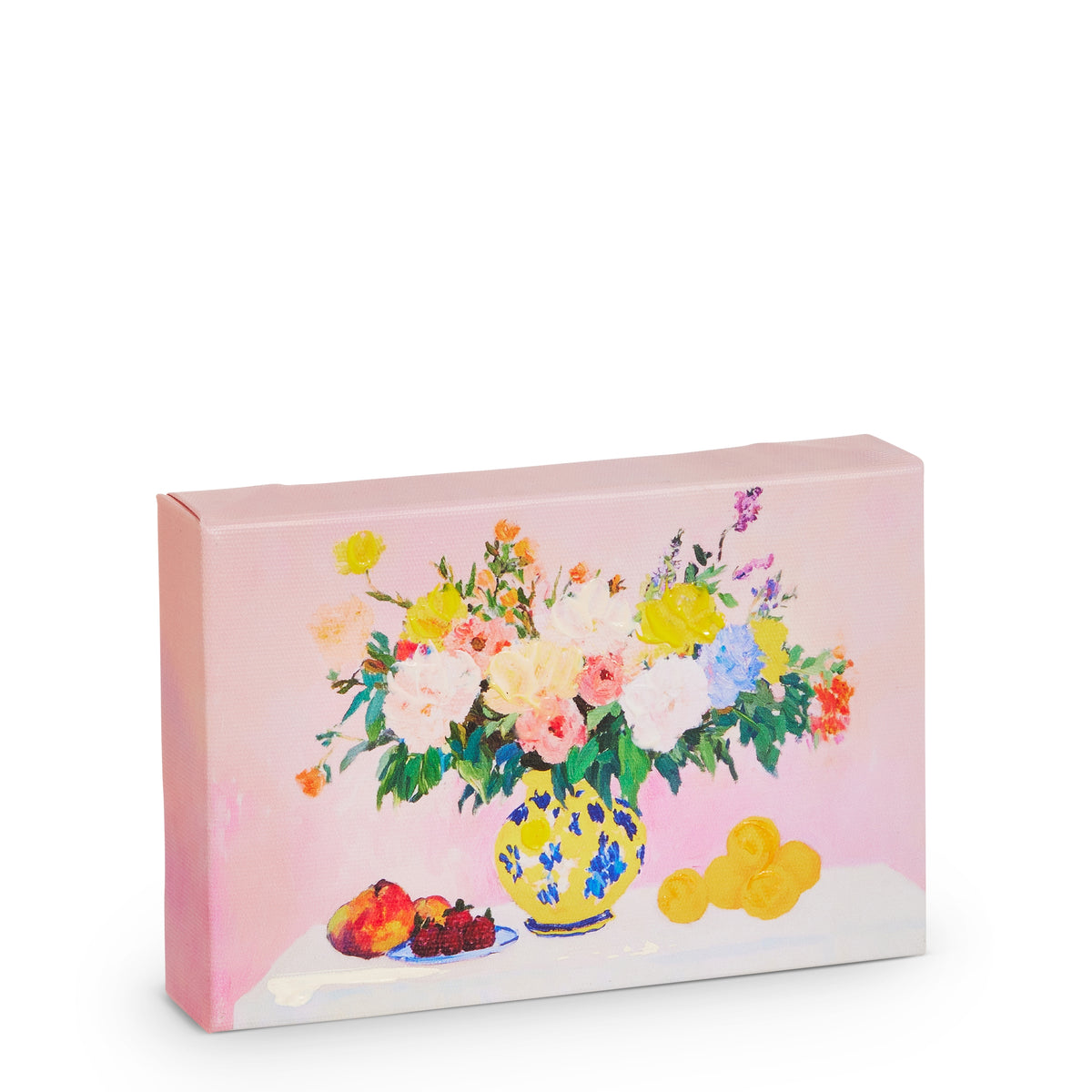 6-inch Finland pine wall art featuring a white blossom sonata floral pattern with an organic silhouette.