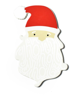 Ceramic Ho Ho Santa mini attachment with hook-and-loop fastener.