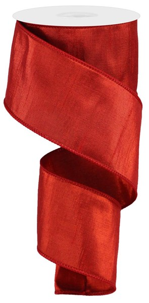 Roll of metallic dupioni ribbon with a subtle sheen
