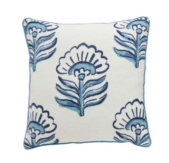 Blue Block Print Pillows