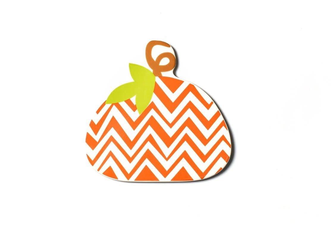 Ceramic wall hook with cheerful pumpkin orange color and subtle pattern.