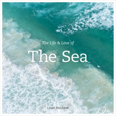 Hardcover book titled The Life & Love of the Sea featuring ocean wave photography on cover