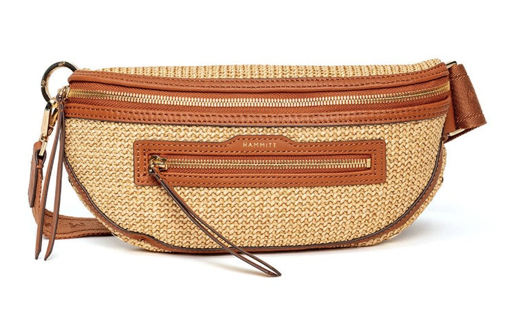 Charles Crossbody Med Cocoa Raffia