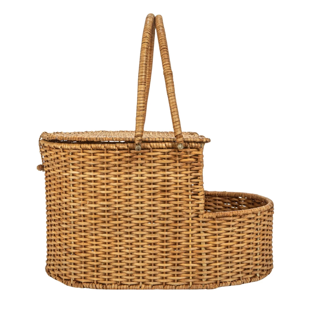 Wicker Picnic Basket with Handles