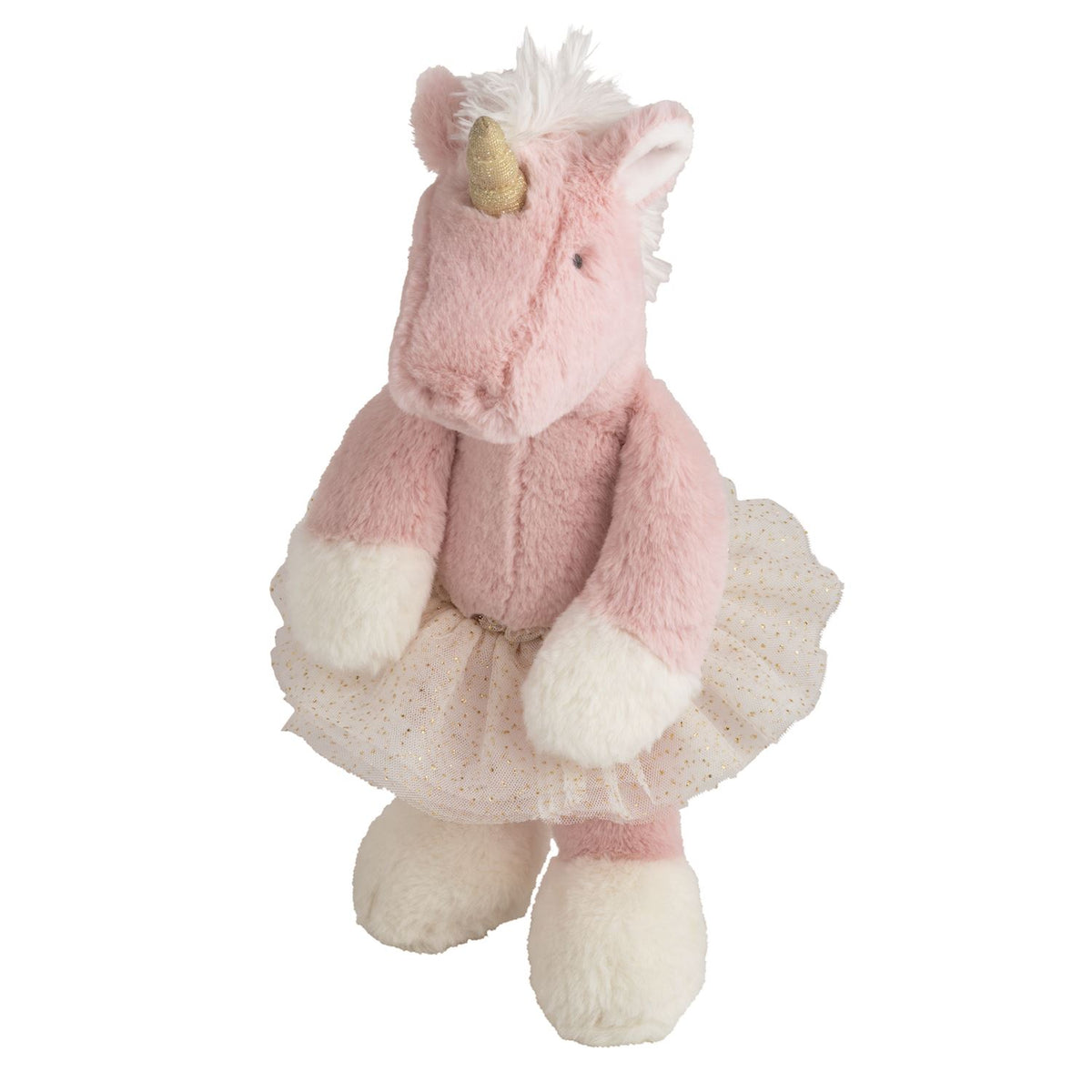 Whimsical ballerina plush toy in soft pastel colors with a classic tutu silhouette.