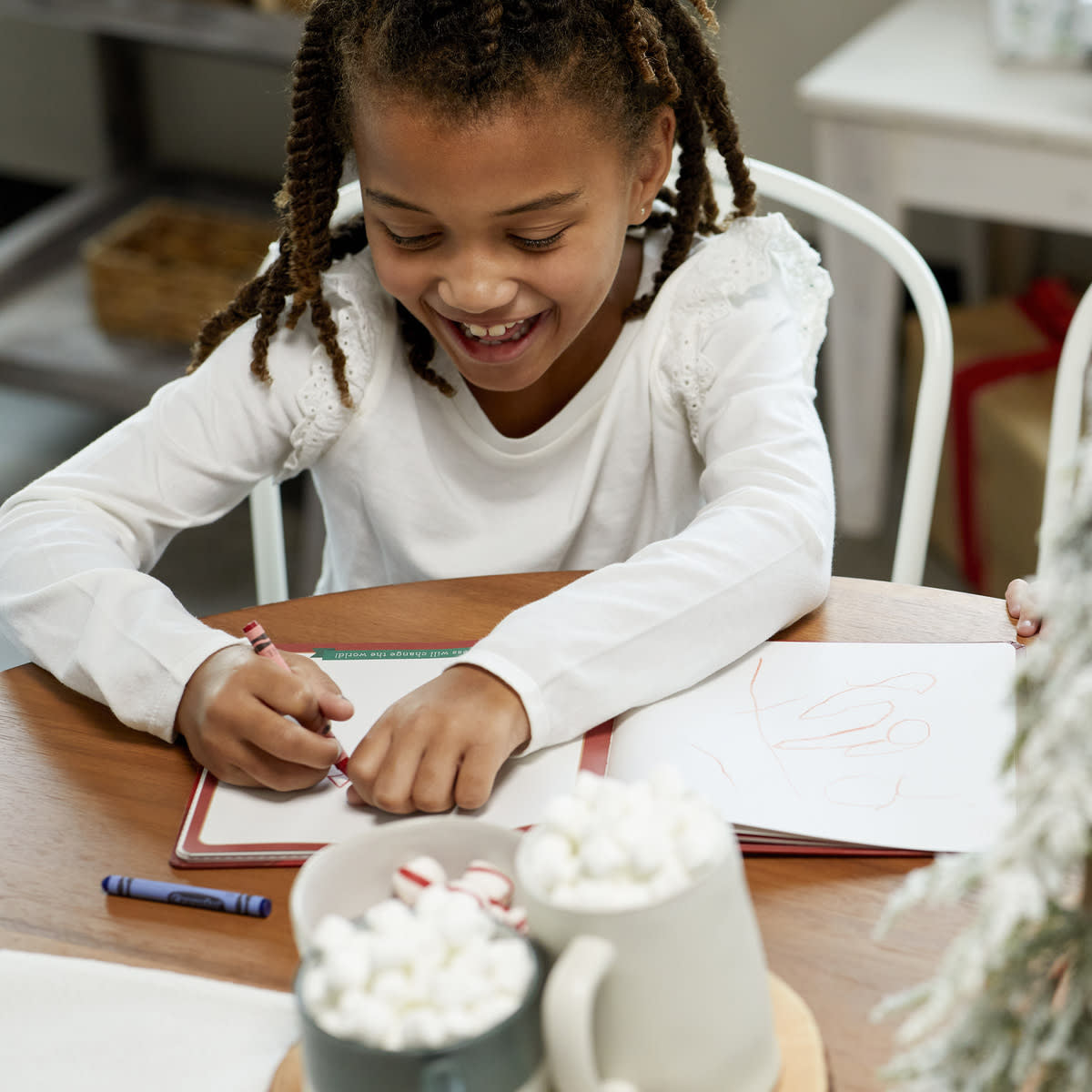 Red Santa's Kindness Ornament journal with a festive holiday theme.