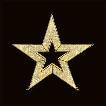 Star Warm White/Gold Frame