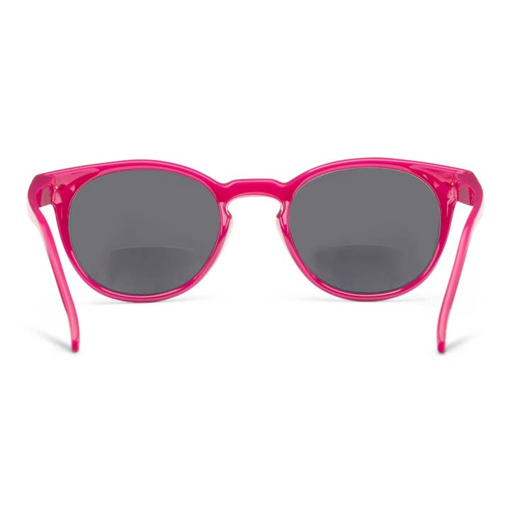 Boho Reading Sun sunglasses with polycarbonate frames in teal smoke lenses featuring spring hinges and UV400 protection.