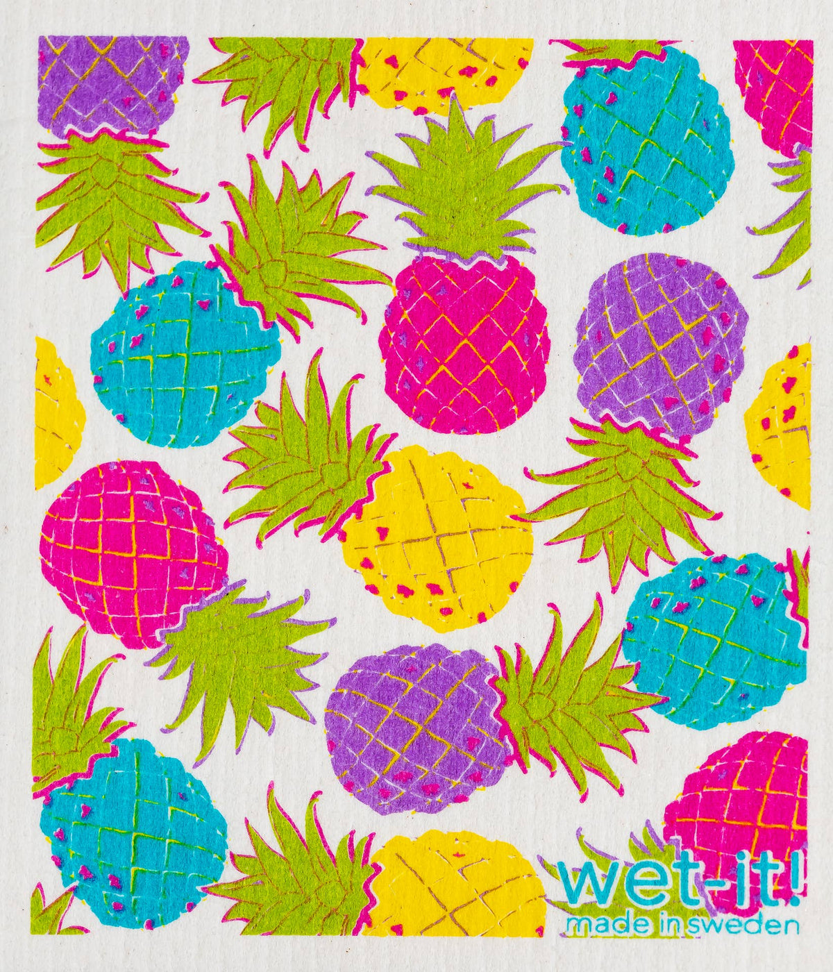 Wet-It! Swedish cloth in natural fiber material designed for cleaning surfaces.