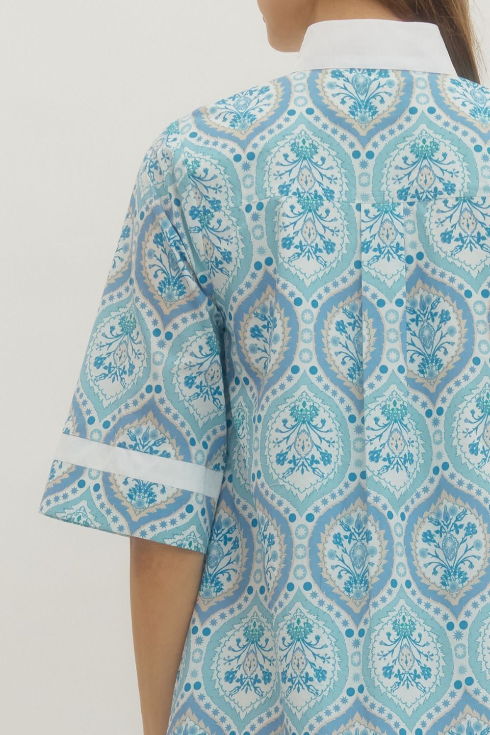 Elena Botanical Print ¾ Sleeve Mini Dress