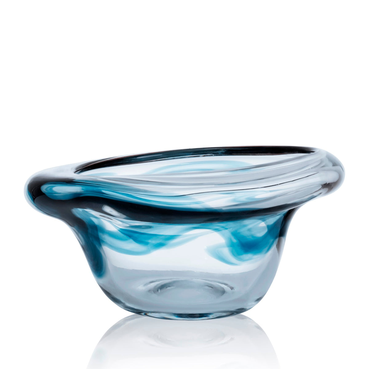 6.3-inch glass vase with a cylindrical silhouette in clear material.