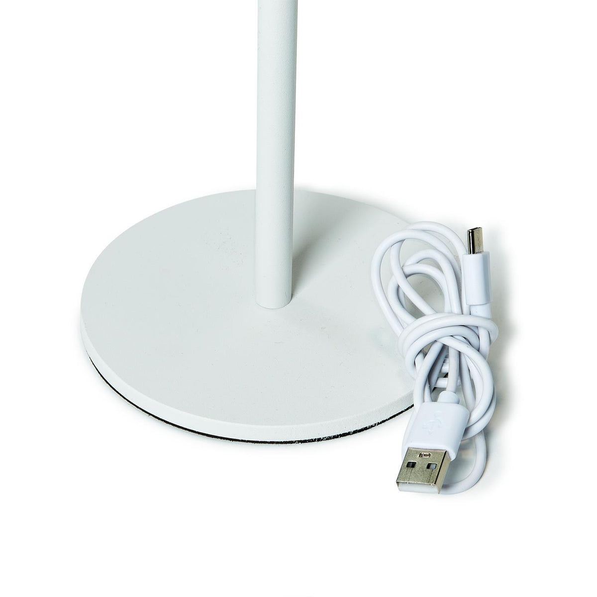 Adjustable cordless LED table lamp with interchangeable poles in a gift box