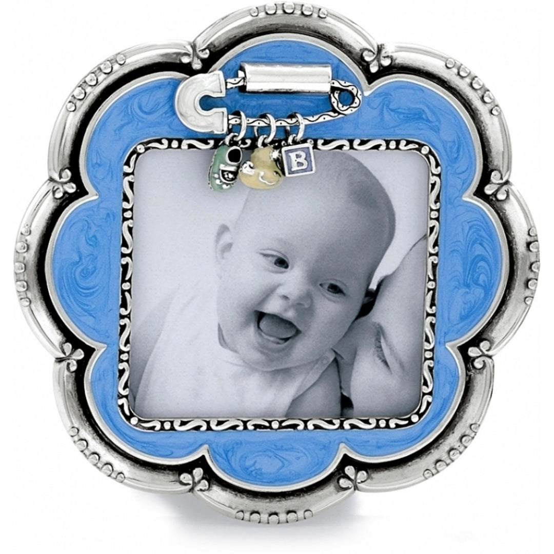 Baby Love Flower Frame Blue