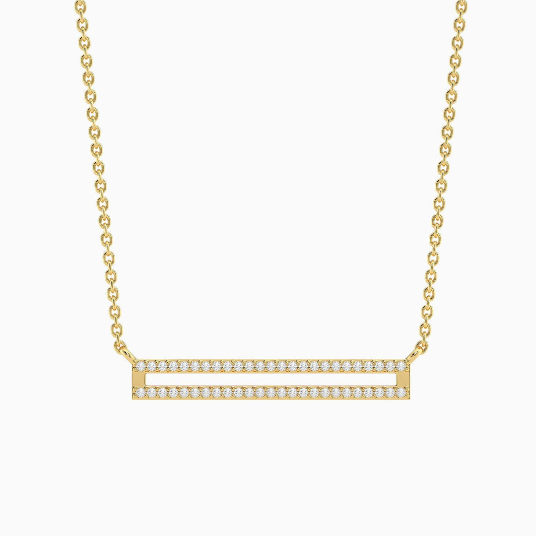 Waterproof Set the Bar Pendant Necklace