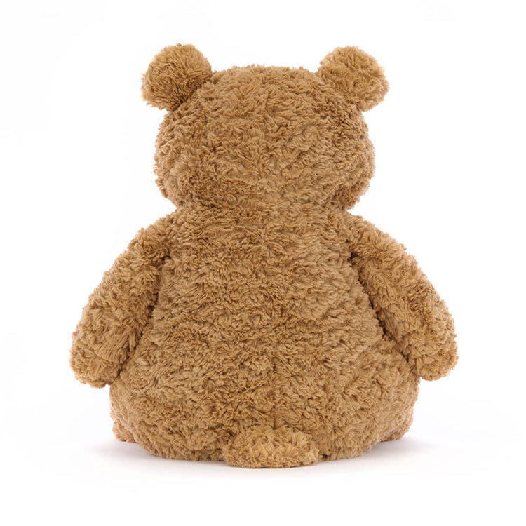 Medium Bartholomew bear plush with tawny-brown polyester fur, sitting pose.