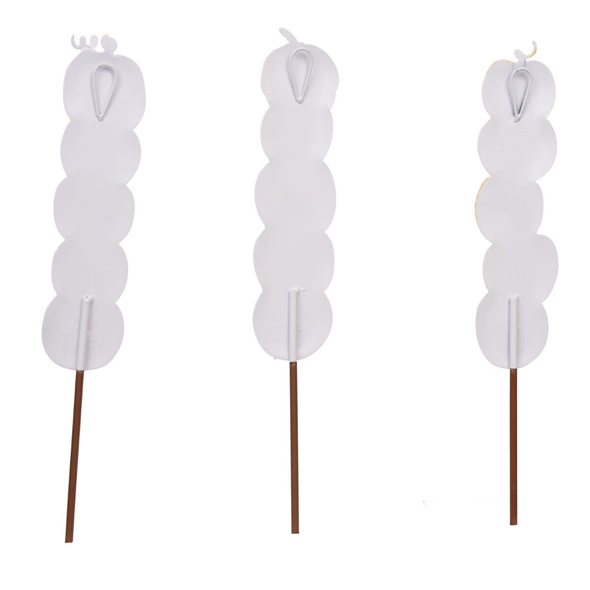 Beck's Pink Kabob stake with a pink twisted wood spiral design on an orange background.