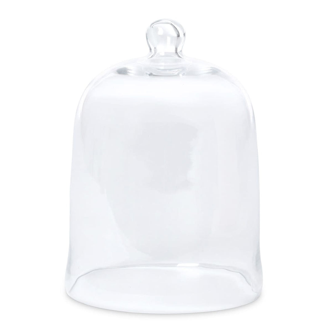 Clear glass extra-large bell jar with a cylindrical shape measuring 16 inches tall.