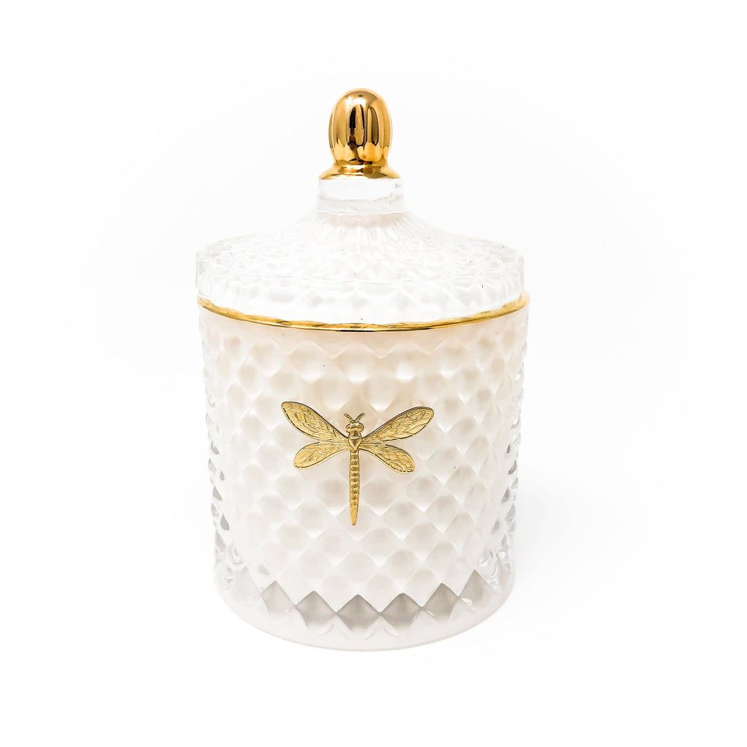 Bella Candle - White & Gold