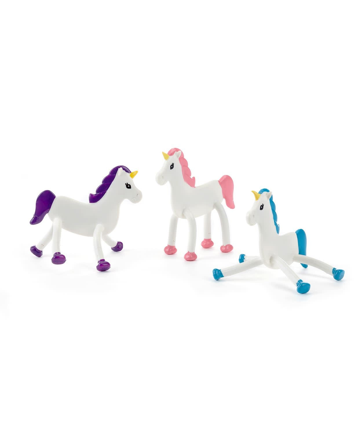 Bendable soft malleable unicorn stress reliever with wiry interior
