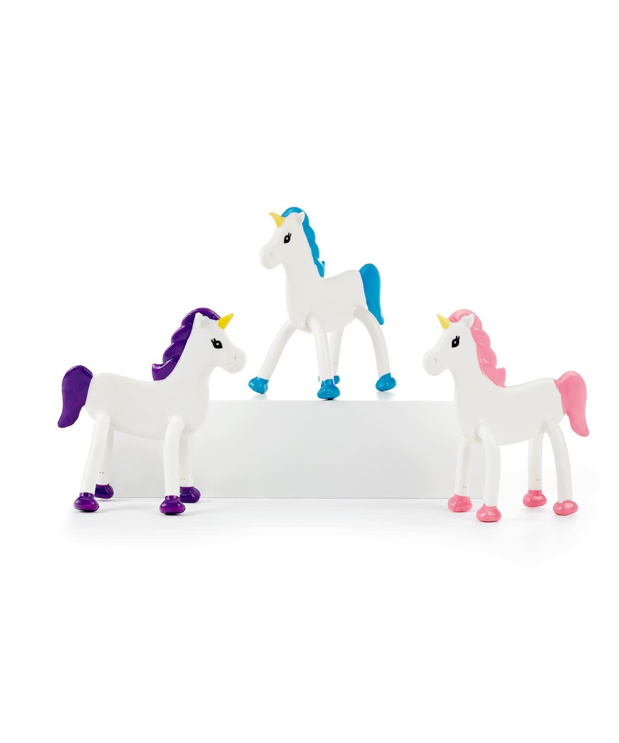 Bendable soft malleable unicorn stress reliever with wiry interior