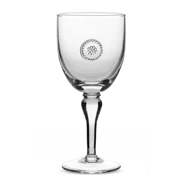 Berry & Thread wine glass with a classic bowl shape made of clear blown glass.