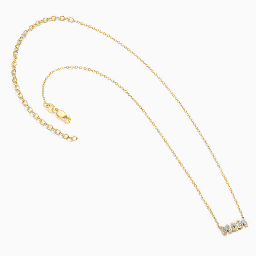 Silver pendant necklace featuring a heart-shaped charm with 'Best Mom' engraving on an 18-inch chain.