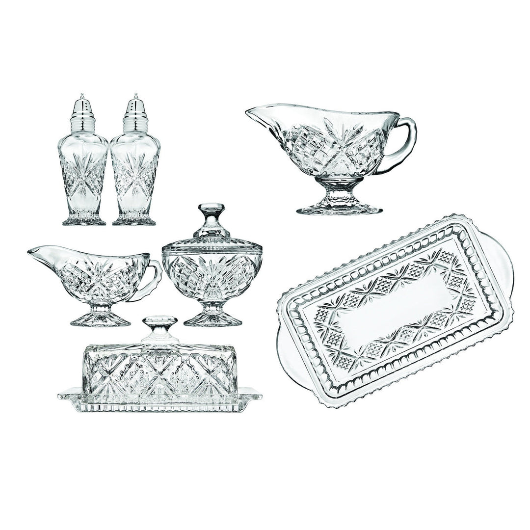 Dublin Crystal Hostess 8 Piece - Sold as Set